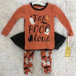 Fab-Boo-Lous 3 Piece Top, Pants and Tutu Skirt Set, size 4T, Brand NEW! Porch Pickup or Can Ship!