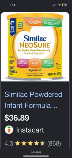 Neosure Formula