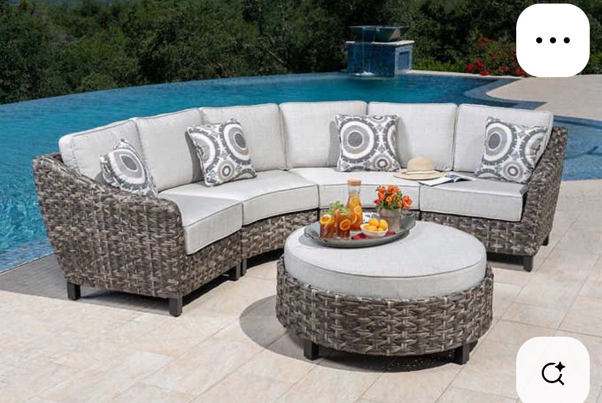 Vigo 5pc Woven Sectional-Costco