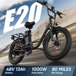 New fully assembled.
URLIFE 1000W E20 Electric Bike | 48V 13Ah Removable Battery, 20MPH, 20"X3" Fat Tire, 7-Speed E-Bike with Dual Disc Brake