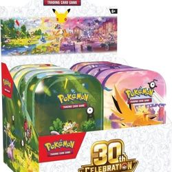 Pokemon Tcg 30th Mini Tins Sealed Case Of 10