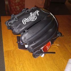 Brand New  Rawlings Encore (Left Handed) Baseball Glove ...blk In Color..!! ...nice..!!!!