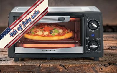 🏆 Countertop Stainless Steel Toaster Oven & Pizza Maker (Hamilton Beach)