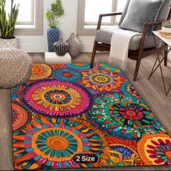 Large Colorful Rug. NEW 118’ X 78”