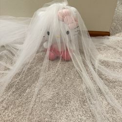 Super long Wedding Veil True White