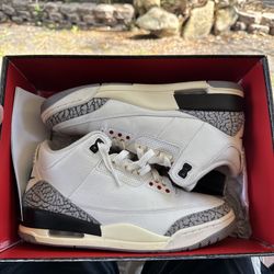 Air Jordan 3 Retro White Cement Reimagined 2023 - Size 9 OG ALL - (DN3707-100)