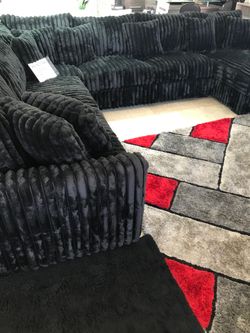 Black big sectional