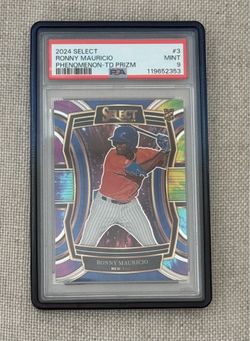 $35 2024 Select Tye-Dye Ronny Mauricio RC 18/25 PSA 9