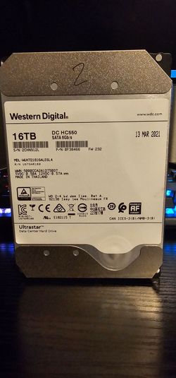 Western Digital 16TB SATA Hard Drive