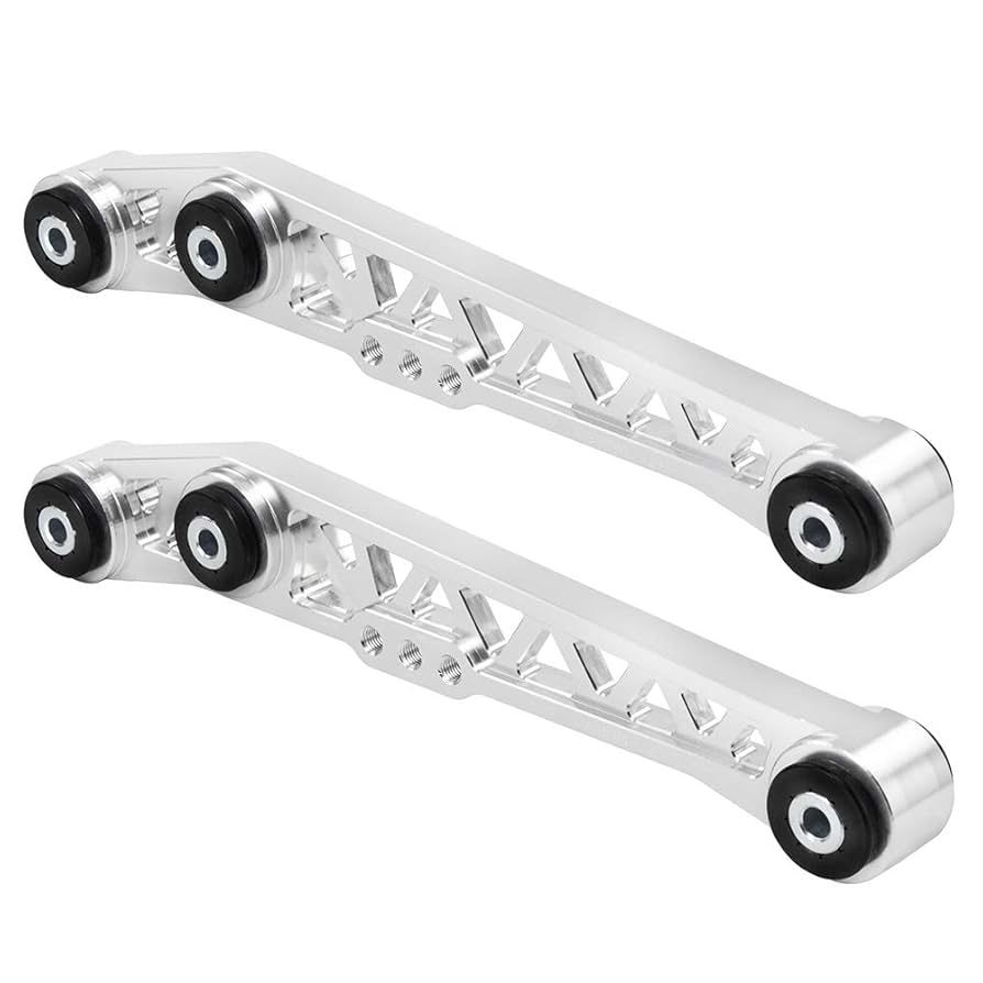 PTNHZ Lower Control Arms Aluminum w/Bushing Relacement For 89-98 Honda Civic CRX Del-Sol 94-01 Acura Integra (1 Pair)