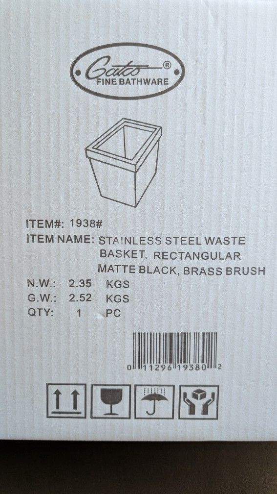 NEW Metal Trashcan