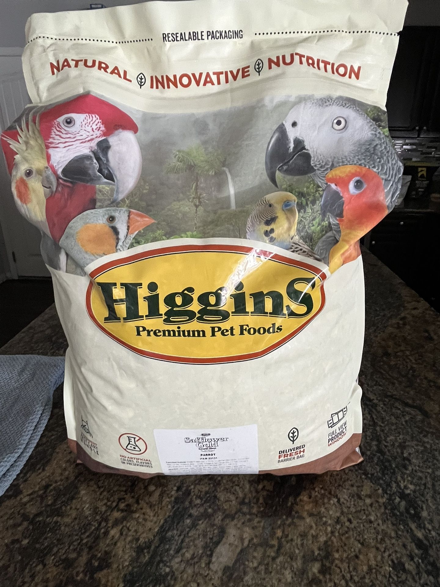 Parrot Food - Higgins Safflower Gold Item 25131