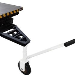 Adjustable Trailer 3000 lb Single Inflatable Wheel Mobile RV Boat Motorcycle Boat - White Brand new still in the box B284