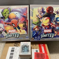 Marvel United, Superhero Card Strategy Board Game Comic Bundle with Spiderman and Dr. Strange Expansion.