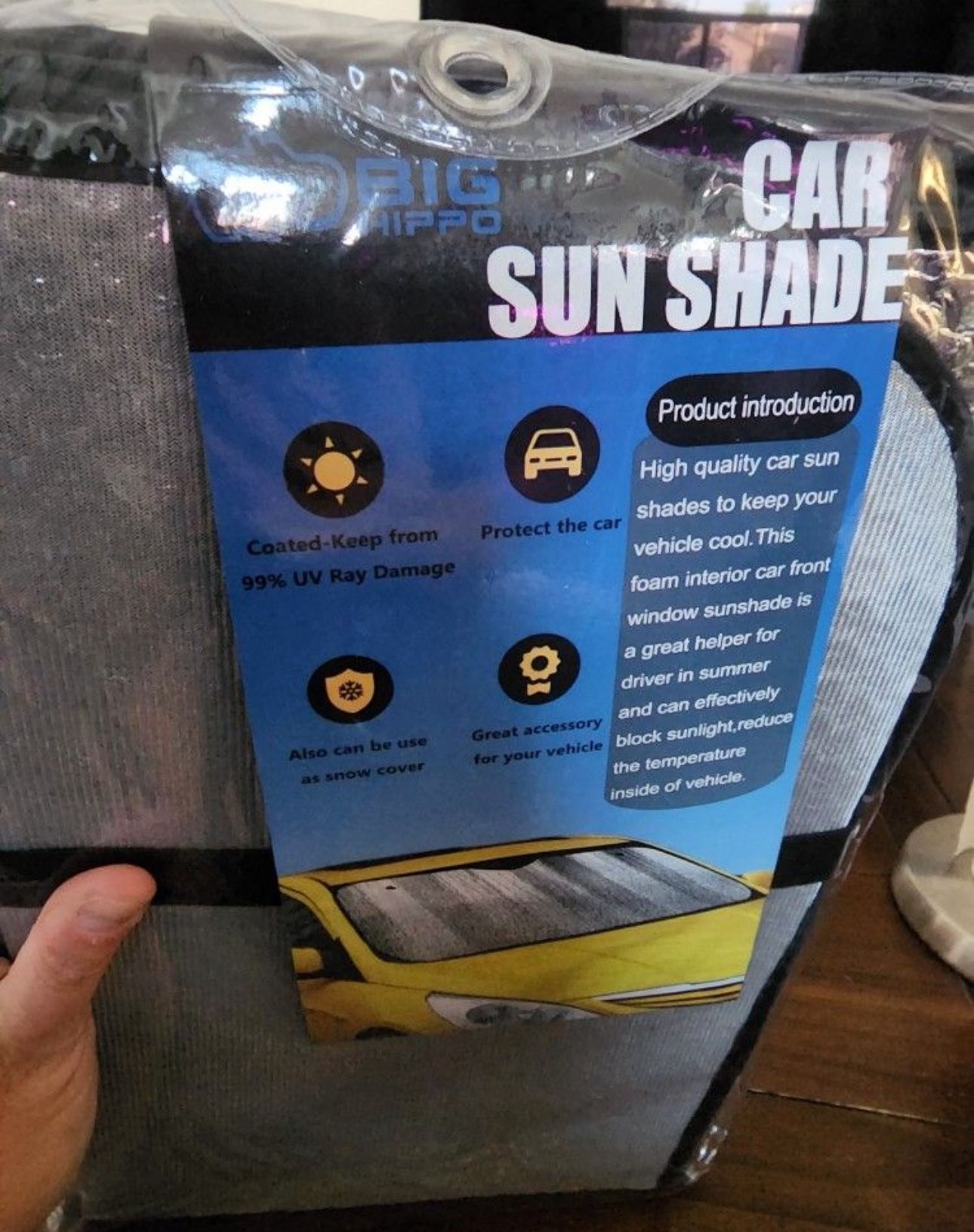 Front Windshield Sun Car Shade 55.16"x27.5"