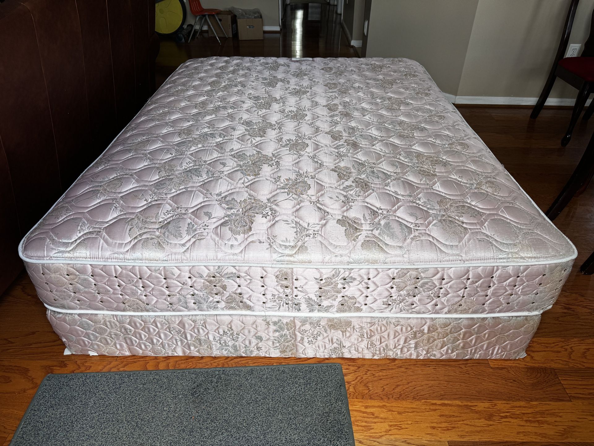 Queen Size Mattress And Box Springs. Used, Good Condition.