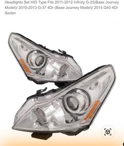 Infiniti Headlights. For G37 Infiniti. 2011-2015