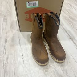 Brunt The Bolduc 9" Mens Size 11.5 Brown Leather Comp Hard Toe Waterproof Boot