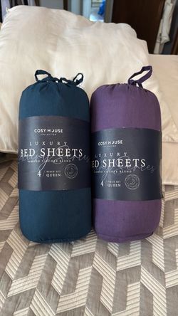New Cosy House Luxury Bamboo Bed Sheets Queen 4-Piece Set
