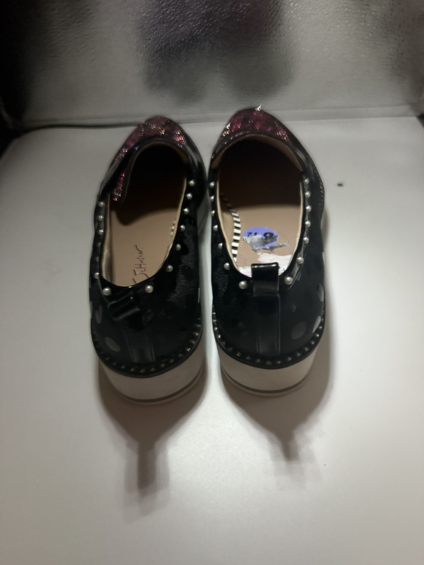 Cute Pink Rhinestone, Penny Loafers New Size 9