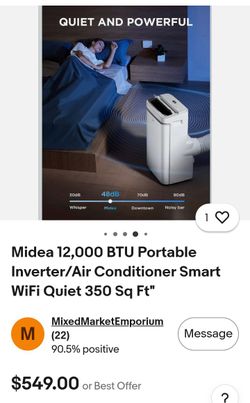 Midea 12,000 BTU Portable Inverter Air Conditioner