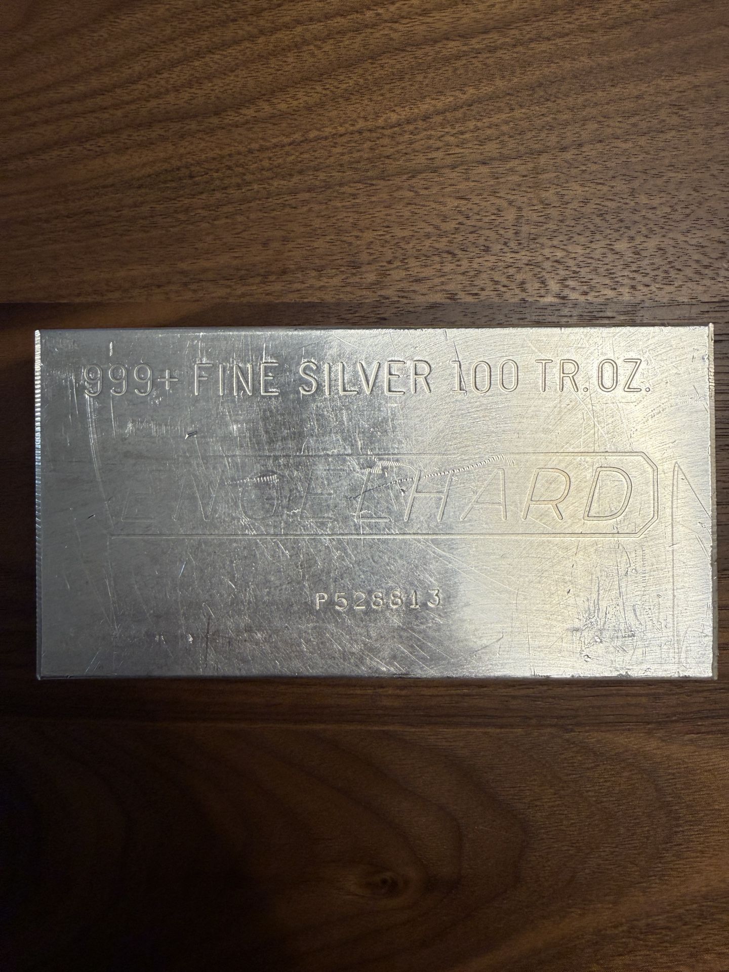 100 Troy Ounce Engelhard Fine Silver Bar 999.9 Ag