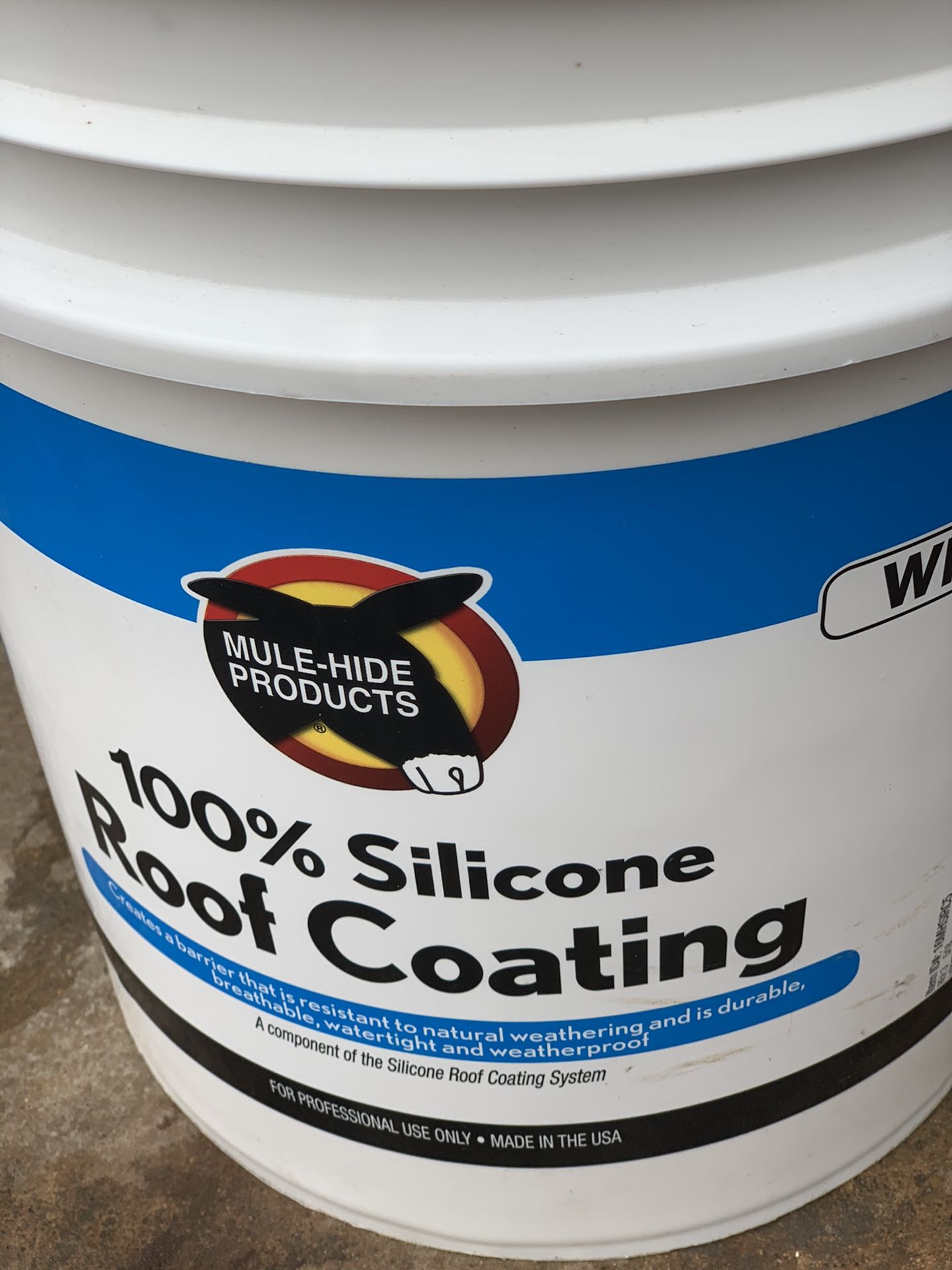 100% silicone roof coating