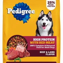 New 2 Bags of 30-lb Pedigree Dog Food (Total 60 lbs)