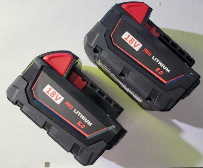 2-Pack 18V Milwauke 48-11-1860 8.0 AH Batteries M18 XC18 Not Originals
