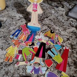 Doll Dress Up W Magnetic Clothes As Shown