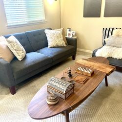 Sofa - linen dark gray