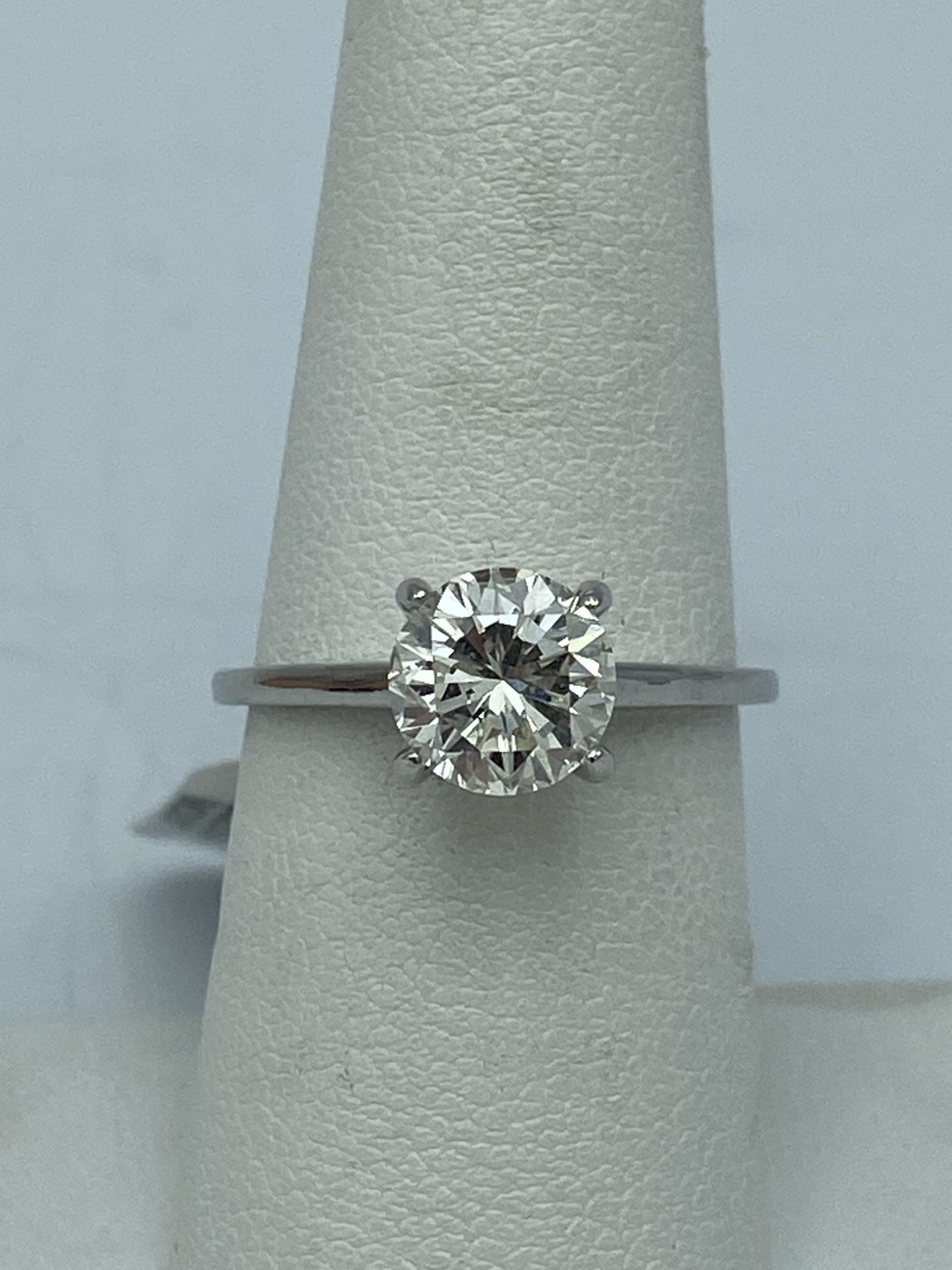 14kt White Gold 1.64ct Natural Diamond Ring