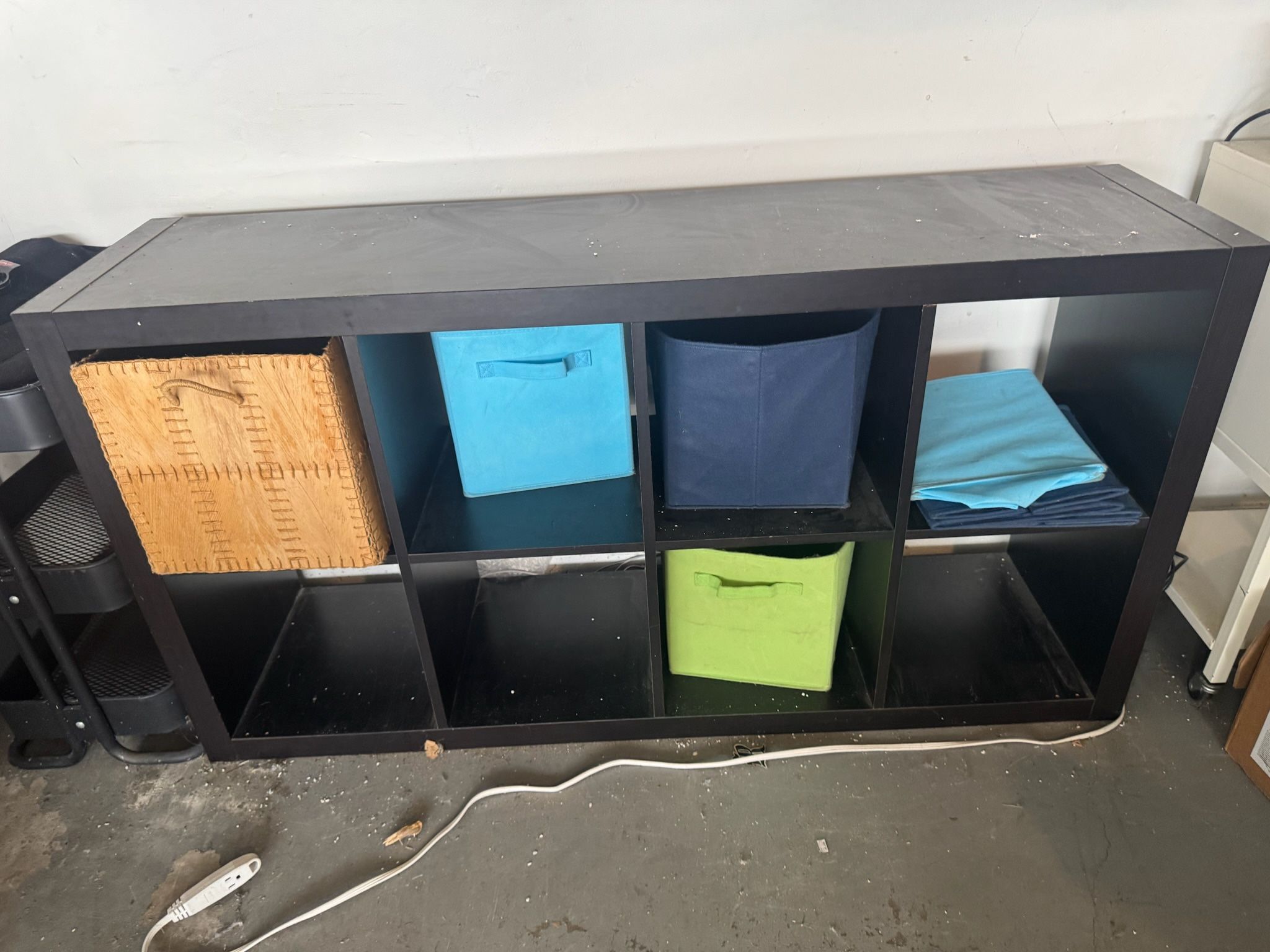 KALLAX Black Shelving Unit 8 Squares 