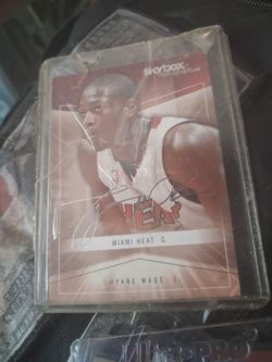 Skybox D Wade signed rookie card