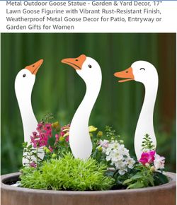 Metal Goose Garden decor