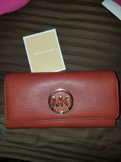 Michael kors red wallet