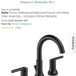 Delta Trinsic Bath Faucets $150 Each! 