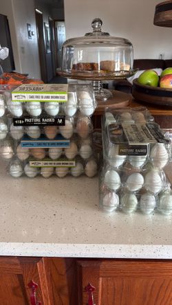Organic farm eggs