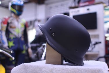 Black M CRAZY AL'S Motorcycle Helmet (skullcap)
