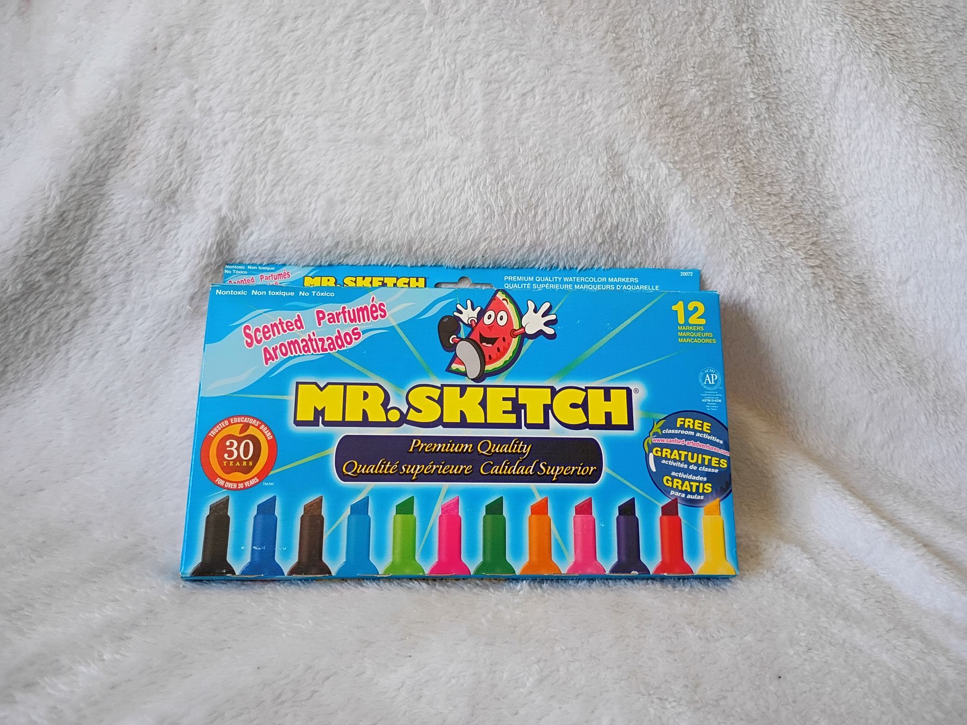 Vintage 2005 Sanford Mr. Sketch Scented Watercolor Markers Set of 12 Nontoxic