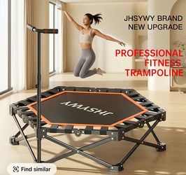 The folding trampoline is easy to set up, ready to use once opened, and simple to store