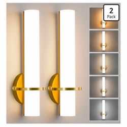 Gold Bathroom Wall Sconces – Set of 2