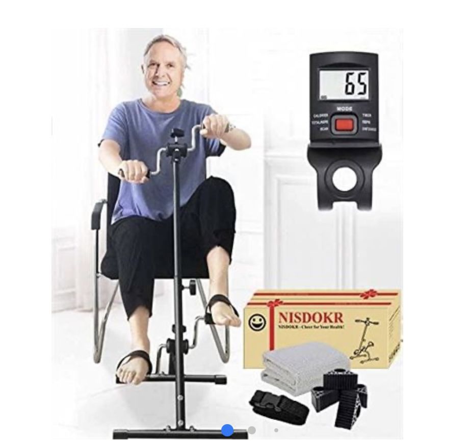 Pedal Exerciser Bike Peddler Adjustable Fitness Equipment 