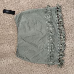 Fringe Sage green Skirt Lulus 