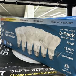 Feit Electric 6-Pack BR30 LED Flood Bulbs with Selectable Color Temperature