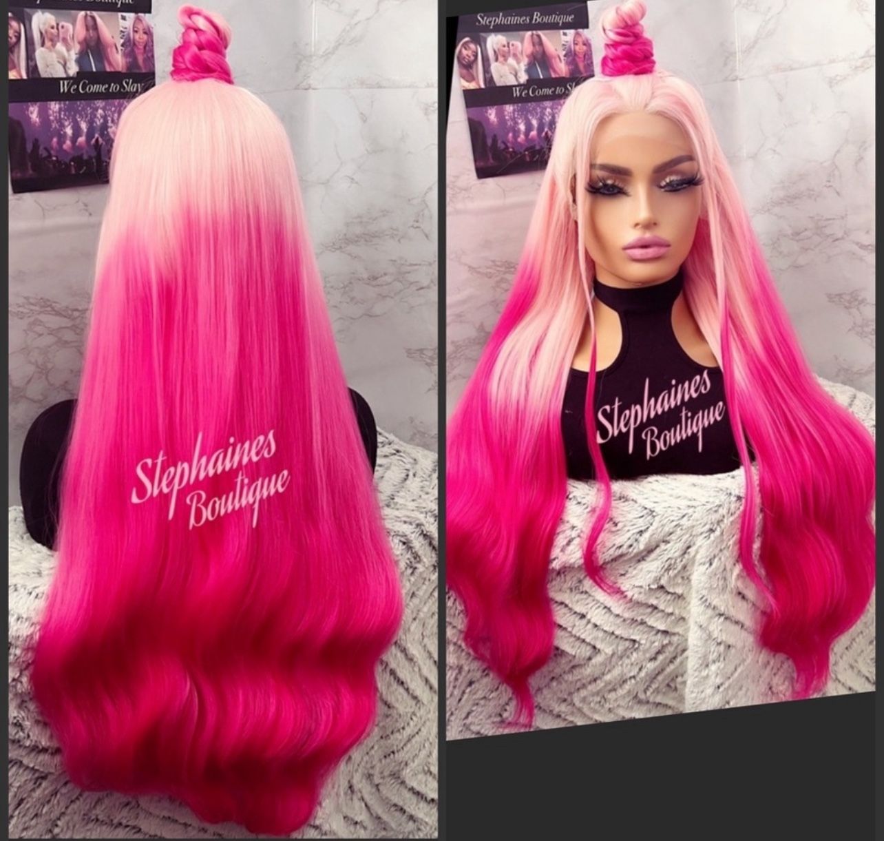 Human Hair Blended Lace Front Wig