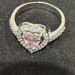 Sterling Silver 925 - Sapphire Cz Ring Size 6