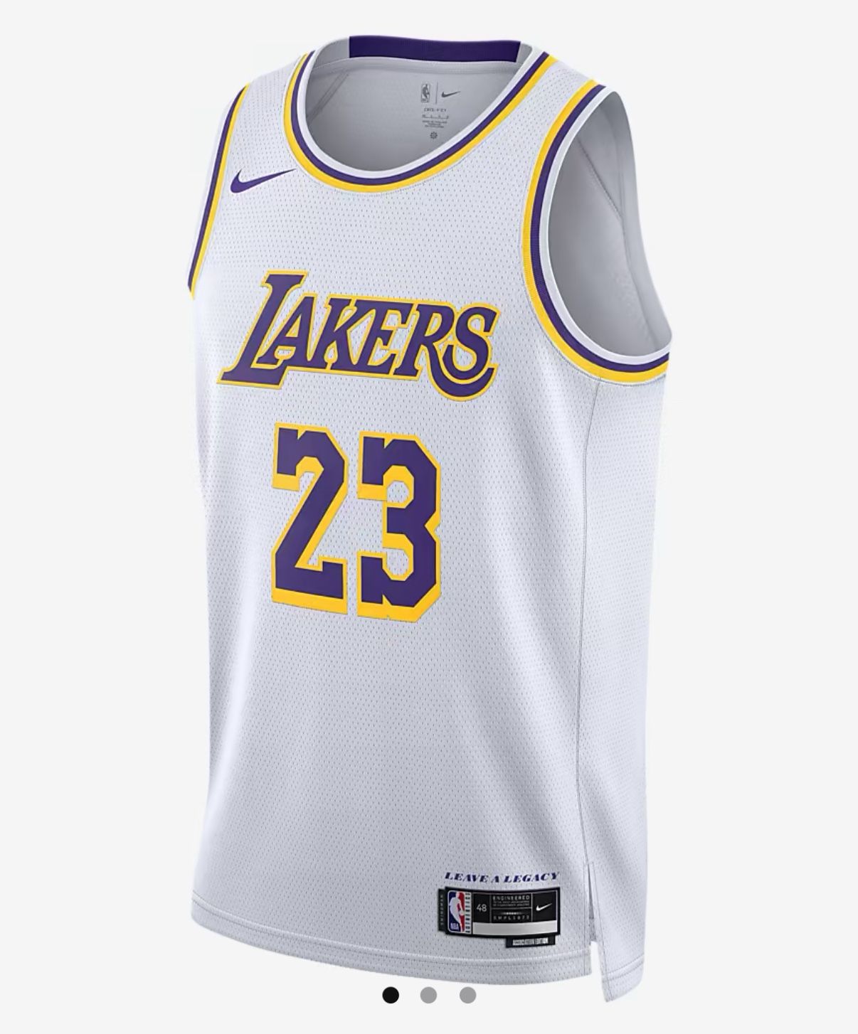 Nike NBA Lakers LeBron James 23 Jersey