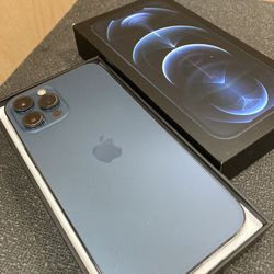 Apple IPhone 12 Pro Max 128Gb Pacific Blue Factory Unlocked/ Liberado De Compania 