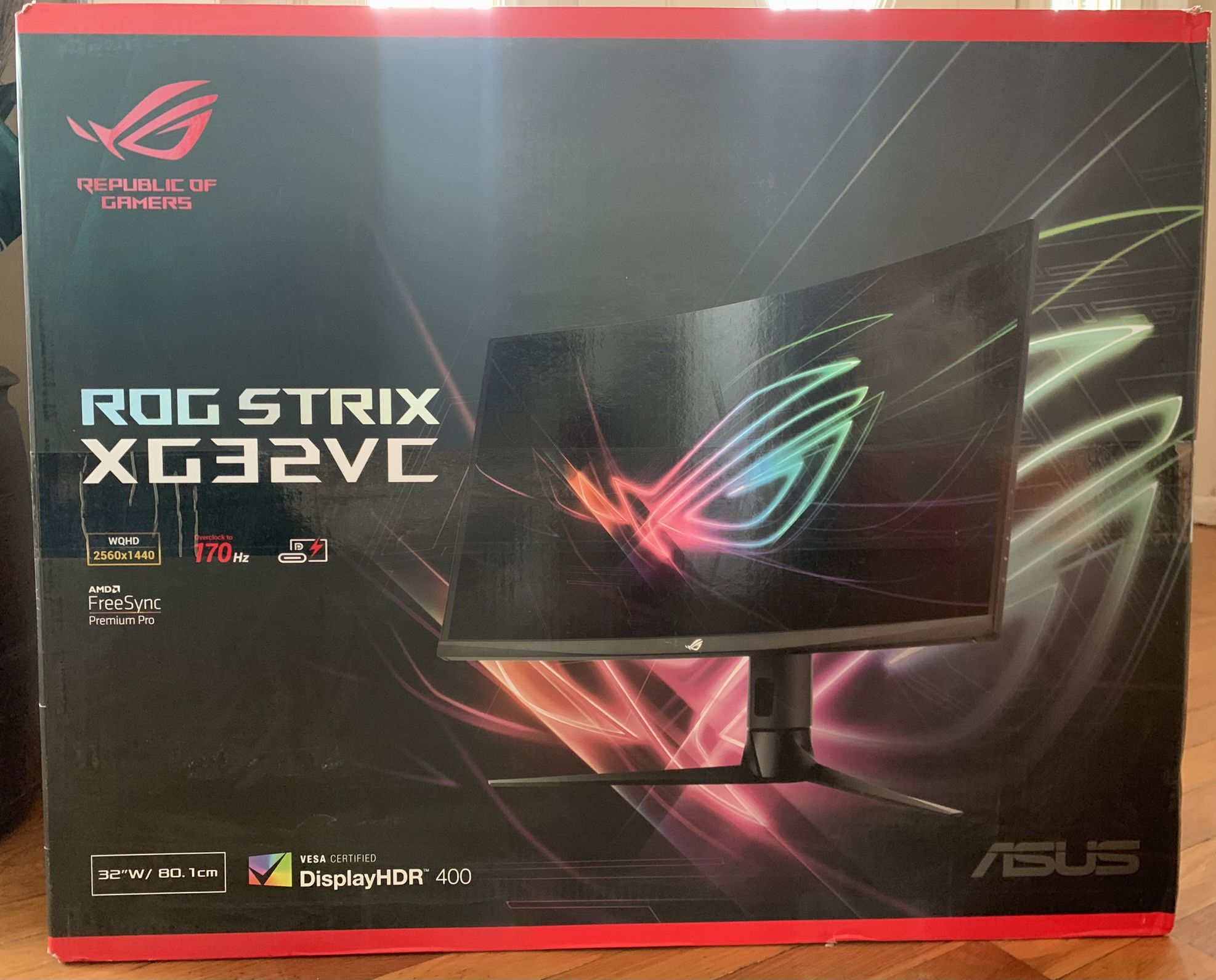 ASUS ROG Strix 31.5” Curved Gaming Monitor - XG32VC NEW Factory Sealed